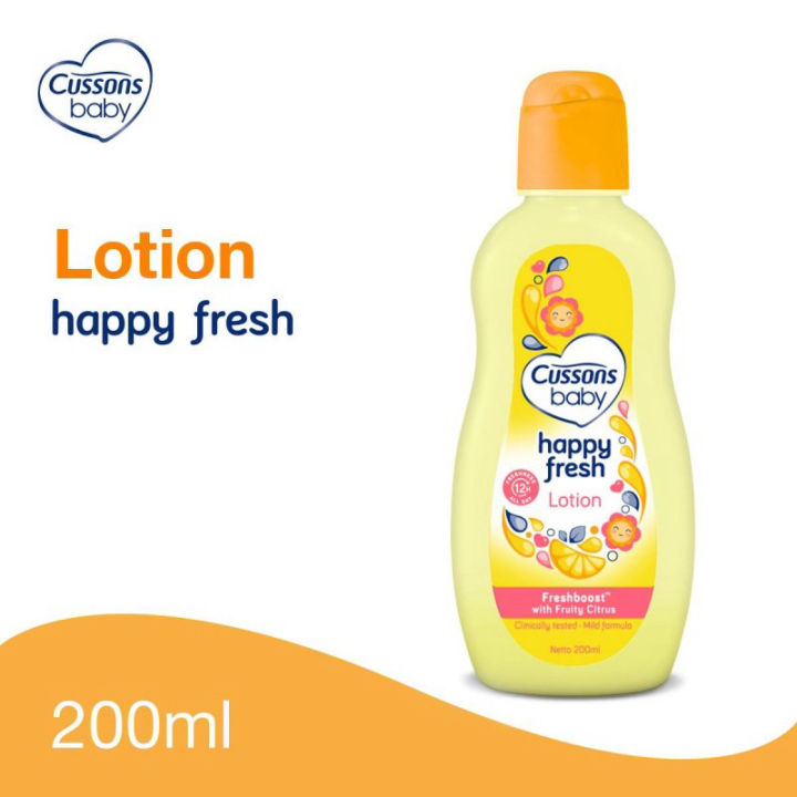 Cussons Baby Lotion Bottle Happy Fresh Lazada Indonesia