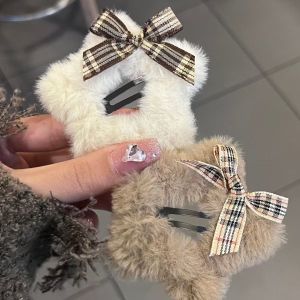 Y2K Phụ Nữ Phụ kiện tóc mùa thu mùa đông sang trọng ngôi sao nơ kẹp tóc kẹp tóc kẹp tóc phụ kiện tóc giáng sinh