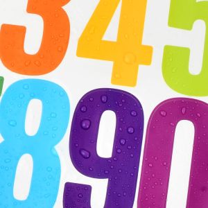 UMI 7.6cm Medium Size 0-9 Number Flow Vinyl Sticker Waterproof Mailbox Label BOBO Balloon Decoration Gold Color Nombor 字母贴纸