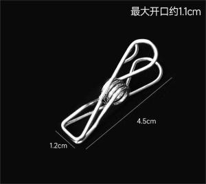Stainless Steel Clothes Pegs Cloth Clip Clamp Windproof Laundry Drying Metal Peg - Home Organizer