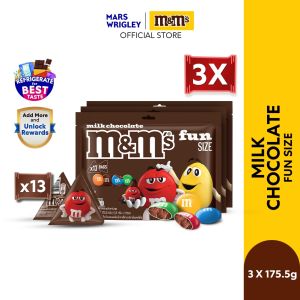 M&Ms® Milk Funsize 175.5g [Bundle of 3] | Imported Chocolates | Chocolate Bundle for Christmas Gift Ideas