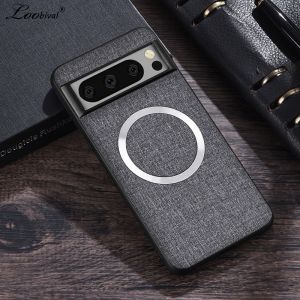for Magsafe Fabric Cloth Case for Google Pixel 9 8 7 6 10 11 Pro XL 7A 8A Wireless Charging Slim Cover for Pixel 9Pro