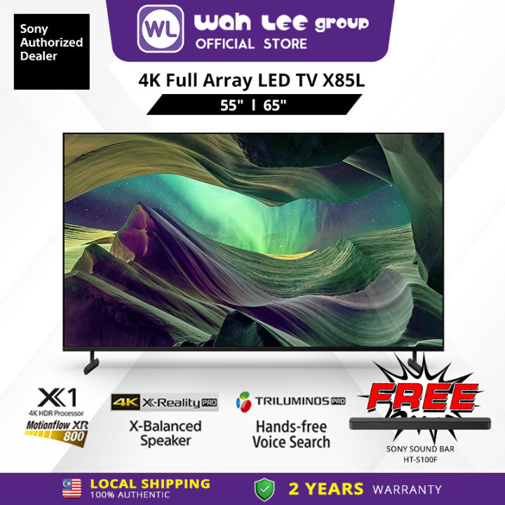 [FREE SOUNDBAR] SONY BRAVIA 55 65 X85L 4K Ultra HD High Dynamic Range