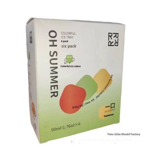 OURUNZHE แม่แบบลูกปัดน้ำแข็งขนาดใหญ่สำหรับใช้ในบ้าน แช่แข็งเร็วและถอดออกได้ง่าย มีฝาปิด