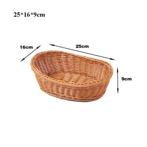 MUSCLEX Độ cứng Giỏ đựng đồ bằng mây đan Dệt thủ công Hộ gia đình Giá đỡ đũa dĩa thìa có chức năng thoát nước 8 Kiểu Dáng Mâm lẩu Nhà hàng phục vụ món ăn trên bàn trưng bày