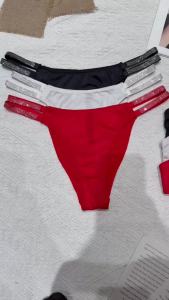 【2025新款】维多利亚聚拢型胸罩水钻双肩带性感3/4罩杯聚拢文胸比基尼内裤2件套