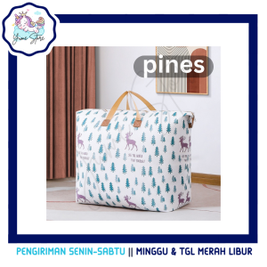 YUME SHOP - Tas Penyimpanan Baju Selimut Tas Mudik Jinjing Travel Organizer Bag Waterproof Jumbo