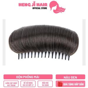 [TẶNG QUÀ 29K] Kẹp Tóc Độn Phồng Mái Làm Bằng Tóc Tơ HH82 Tóc Được Thiết Kế Tỉ Mỉ Rất Tự Nhiên Hàng Có Sẵn Cam Kết Cả Về Chất Liệu Cũng Như Hình Dáng - Hengji Hair Official Store
