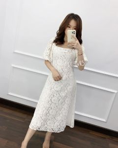 DRESS SCARLET BRUKAT M L XL XXL JUMBO - DRESS WANITA KEKINIAN