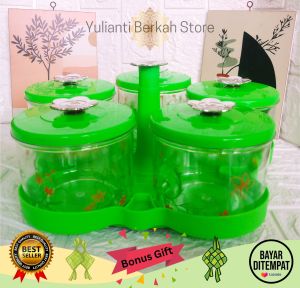 Promo Toples Kue Lebaran 1 Set Mewah 2023 Plastik Toples Unik Dan Cantik Bisa Di Putar Model Bunga Kekinian