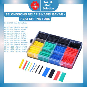 TMS - 530PCS SELONGSONG PELAPIS KABEL BAKAR HEAT SHRINK ISOLASI BAKAR KABEL LISTRIK
