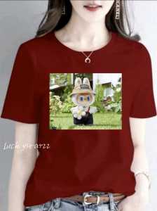 KAOS MOTIF ATASAN BU/COTTON COMBED WANITA