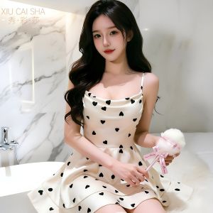 🫰🏻 Sweetie Store 🫰🏻 [ READY STOCK ] Women Lingerie Singlet Satin Nightdress Size S-2XL White