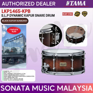 [READY STOCK]  TAMA MUSIC ORIGINAL LKPB-1465 SLP DYNAMIC KAPUR SNARE DRUM ( BLACK KAPUR SUNBURST )