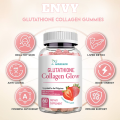 Nature Glow Glutathione Collagen Glow Anti-Aging Whitening Skin Vitamins Gummies Strawberry Flavor. 
