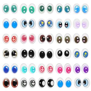 COMEMECO 50pcs Crystal Doll Eyes Accessories 1410mm Multistyles Dolls Makeup Accessories  High Transparency Simulation Doll Glass Eyeballs