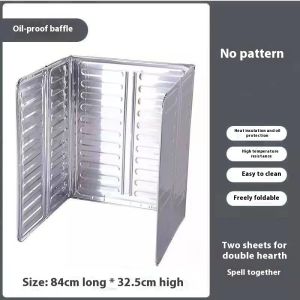 【MY Stock】Aluminium Foil Oil Splash Guard Foldable Stove Shield Kitchen Anti Splatter Penghadang Minyak Dapur 厨房防油溅挡板隔热