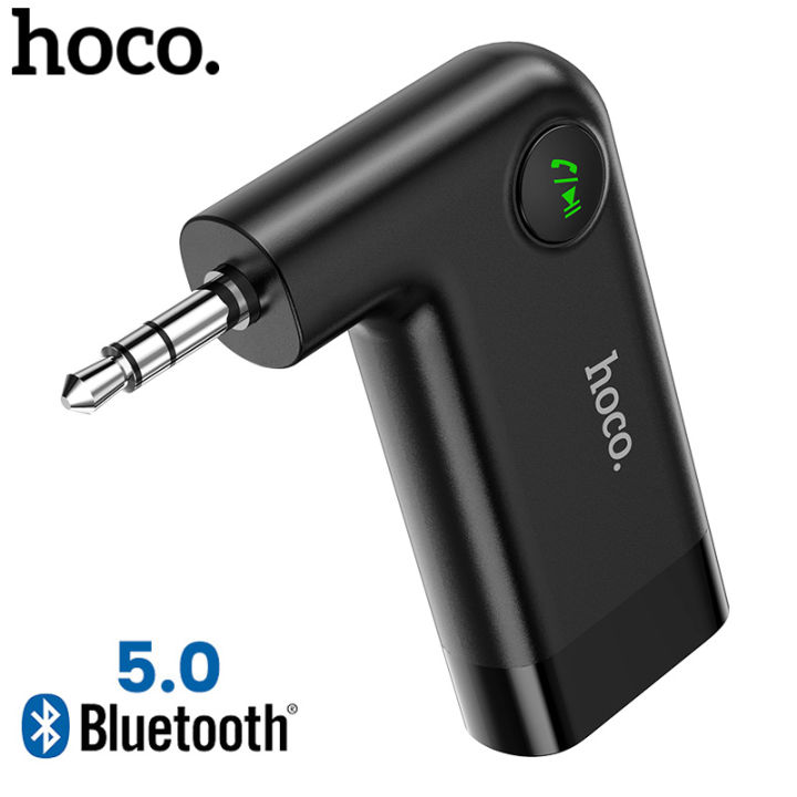 HOCO E53เครื่องรับสัญญาณบลูทูธไร้สายบลูทูธ5.0อะแดปเตอร์รถยนต์แบบพกพาอะ ...