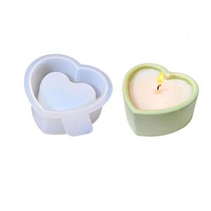 Reusable Heart Silicone Craft Mould for Resin Concrete Holder Making 3 Designs