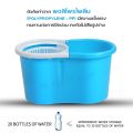 ชุดถังปั่นไม้ม็อบ Spin Mop ชุดถังปั่น ใช้กับผ้าม็อบ ขนาด13.5 ชุดไม้ถูพื้น ไม้ถูพื้น ถังปั่นไม้ม็อบ ชุดถังปั่นม๊อบ อุปกรณ์ไม้ถูพื้นถังปั่น. 