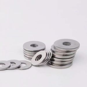 WH 【RL】 304 Flat Washer O-Ring Round Gasket Thick 0.8 1 1.2 1.5 2 O Ring Gasket Stainless Steel M3 M4 M5 M6 M8 M10 M12