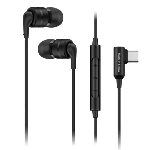 SoundMAGIC E80D Digital USB C Headphones - Type C Wired Earbuds with Microphone HiFi Stereo Earphones Powerful Bass Noise Isolat
