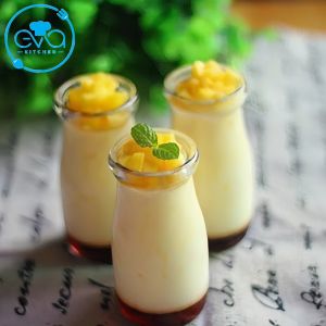 Bộ 6 Hũ Thuỷ Tinh Dùng Làm Sữa Chua  Pudding Dáng Cao 100 ML Kèm Nắp Nhựa SP4830
