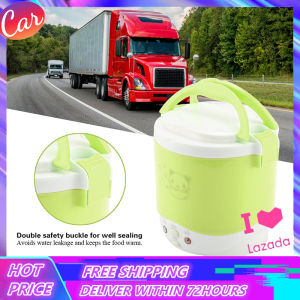 【New Arrivals】12/24V 100W 1L Electric Portable Multifunctional Rice Cooker Food Steamer for Trucks