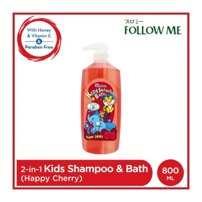 Follow Me Kids Shampoo & Bath (Happy Cherry) - 800ML