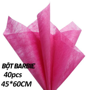 Tập 40 tờ giấy mếch lụa gói hoa khổ 60*45cm nhiều màu