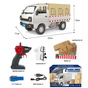 LUSIT 1:16 Remote Control Truck Micro Truck 2.4GHz Remote Control Van All-Terrain Remote Control Car Toy Indoor Play
