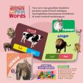 LEARNING TIME MY FIRST WORD Animal World indahnya ciptaan allah buku anak muslim Mini Boardbook. 