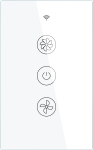 WIFI Smart Ceiling Fan Switch Smart Life/Tuya App 2/3 Way control Wireless Remote Control Works with Alexa and G oogle