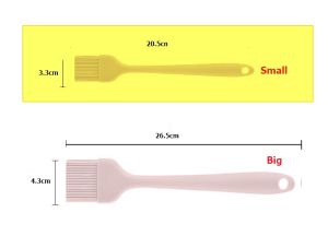 Silicone Basting Pastry Brush Heat Resistant Cooking Brush for Oil Butter Sauce Food Brush for BBQ Grill Barbeque Kitchen Baking Cooking