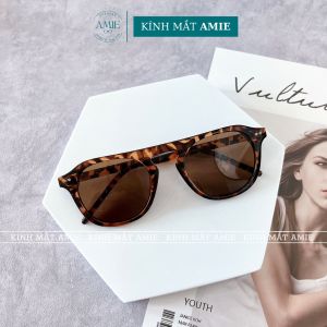 Kính mát thời trang nam nữ AMIE Eyewear mắt kính râm tròn chất liệu nhựa kiểu dáng đơn giản phong cách Hàn Quốc 099