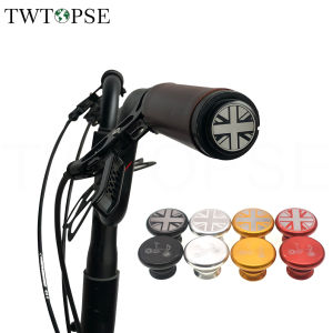 TWTOPSE Bike Bicycle Handle Bar Grip End Plugs For Brompton Birdy Folding Bike Bicycle Aluminium Alloy 3SIXTY PIKES Crius Dahon Tern Handlebar MTB Cap Bike Bicycle Part Accessories