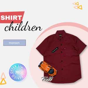 KIDS CLOTHING Kemeja Anak Laki Laki Usia 1 Sampai 13 Tahun Warna Sage Green Hem Polos Terbaru