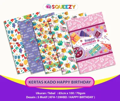 (50lembar) kertas Kado/kertas bungkus/kertas kado lucu murah