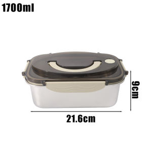 2500ml Xách Tay Hộp thép đựng đồ ăn trưa không gỉ leakproof kín Bento container cho cắm trại dã ngoại ngoài trời giữ tươi hộp lưu trữ thực phẩm