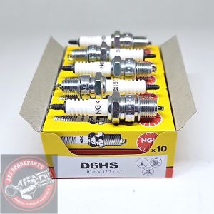 (Grosir : 10 PCS) Busi NGK D6HS D6 C90 C70 S90 S90Z Motor Bebek Drat Besar