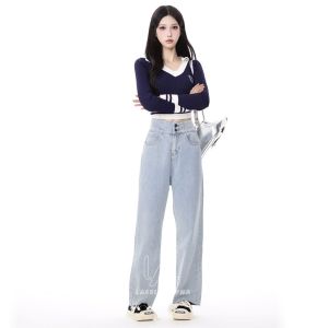 Outfit Trendy HW Celana Panjang Highwaist Kulot Celana Jeans Wanita Cargo Pants Jeans BoyfrienD