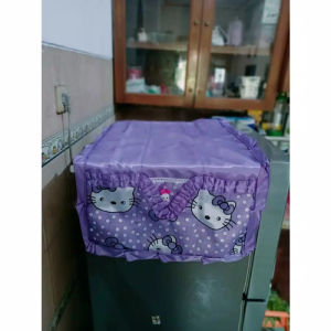 PROMO SARUNG / TAPLAK KULKAS COVER BAHAN SATEN KARAKTER HELLO KITTY - DORAEMON -BUNGA JUMBO
