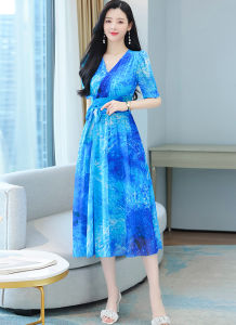 maxi dress wanita korea model kimono D7980