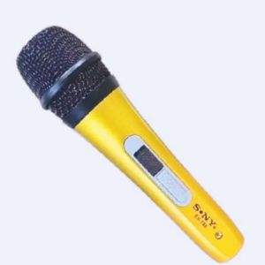 MICROPHONE AUDIO VOCAL WARNA BIRU MIC KABEL KARAOKE SUARA JERNIH JACK BESAR