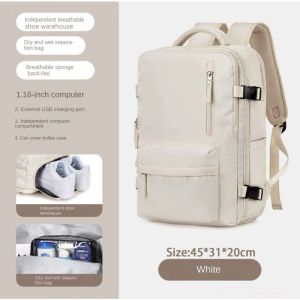 Women Backpack Travel Cabin Airplane Backpack Travel Cabin Hand Luggage Handbag Backpack Notebook Backpack