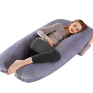 Pregnancy Pillow Maternity Pillow Crystal Velvet U shape Dismantled  Pillow Contains Pillow Core