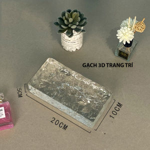 Gạch nhựa pha lê 3D decor trong suốt gợn sóng trang trí cắm hoa