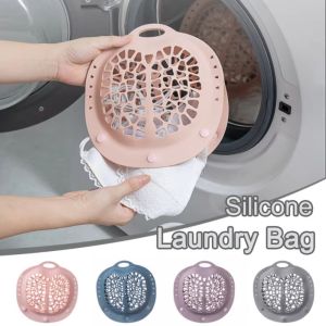 J2UQR3 Anti Deformation Bra Laundry Bag Silicone Protective Mesh Bra Wash Bag Durable Easy Clean Underwear Washing Pouch for Small Clothing