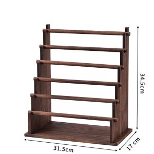CHUAN Nhiều tầng Giá đỡ trưng bày trang sức Gỗ Có thể tháo rời Giá đỡ vòng tay Bền bỉ Giá đỡ trưng bày trang sức để bàn Cửa hàng bán lẻ sử dụng gia đình
