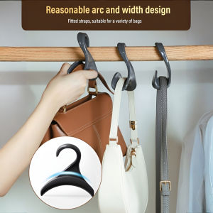✨ Anti-wrinkle Hook Multi-functional Storage Hanger/Closet Organization/Purse Rack/Bag Display/Metal Hook For Home Use – Protect Bags From Creases【Protect Bags Without Creases】Multi-functional Hook Storage Organizer
